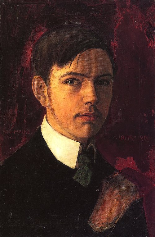 August Macke SelbstPortrait Wandbild