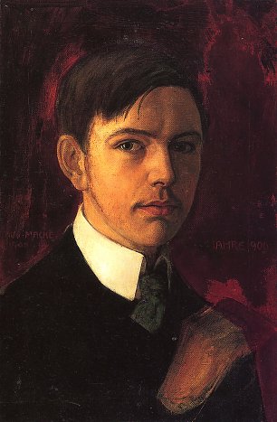 August Macke SelbstPortrait Wandbild