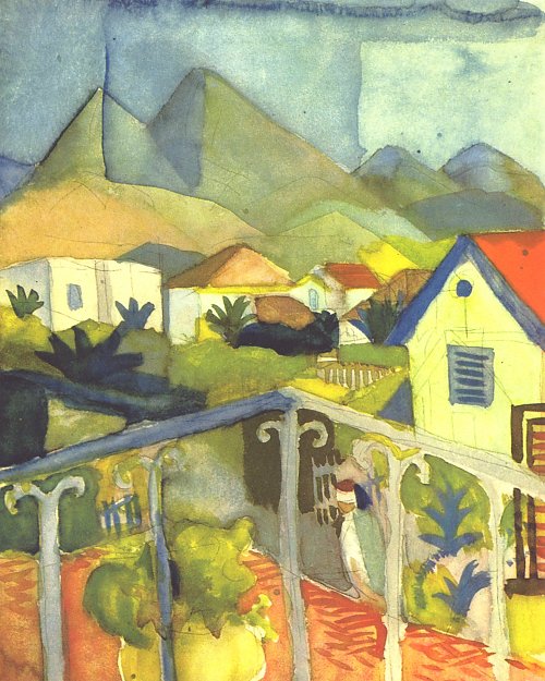 August Macke St Germain bei Tunis Wandbild