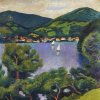 August-Macke-Tegernsee-Landschaft