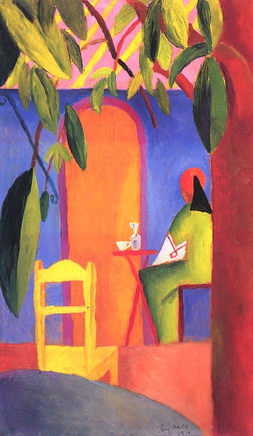 August Macke Tuerkisches Cafe 3 Wandbild