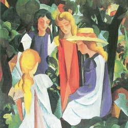 August-Macke-Vier-Maedchen