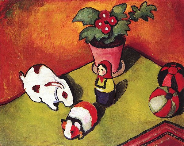 August Macke Walterchens Spielsachen Wandbild