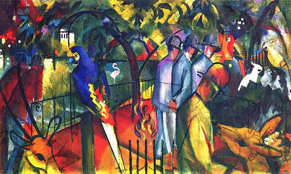 August Macke Zoologischer Garten 1 Wandbild