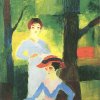 August-Macke-Zwei-Maedchen-im-Walde