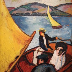 August-Macke_Segelboot-auf-dem-Tegernsee