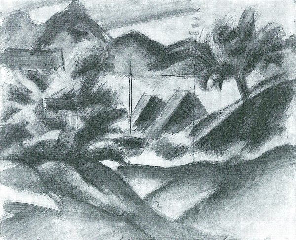 August Macke Am Thuner See Wandbild