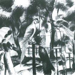 August Macke Dame in gruener Jacke Skizze zum Bild Wandbild kaufen