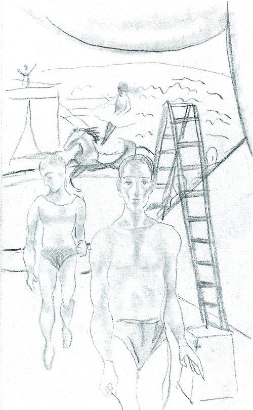 August Macke Im Zirkus Seiltaenzer und Kunstreiterin Wandbild