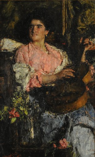 Antonio Mancini Cancion alegre Wandbild