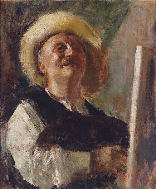 Antonio Mancini Self portrait1910 Wandbild