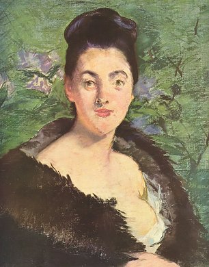 Edouard Manet Dame im Pelz Wandbild