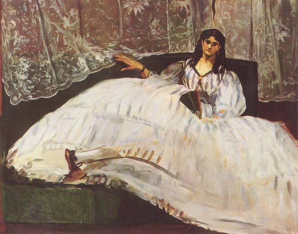 Edouard Manet Dame mit Faecher Wandbild