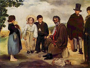 Edouard Manet Der alte Musiker Wandbild