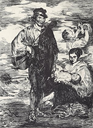 Edouard Manet Die Zigeuner Wandbild