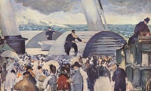 Edouard Manet Einschiffung nach Folkestone Wandbild