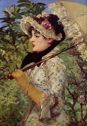 Edouard Manet Fruehling Jeanne Wandbild