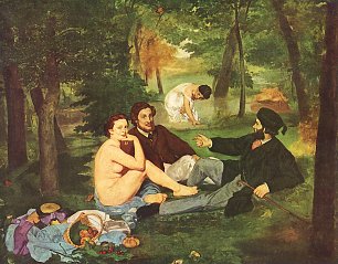 Edouard Manet Fruehstueck Wandbild