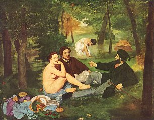 Edouard Manet Fruehstueck Wandbild