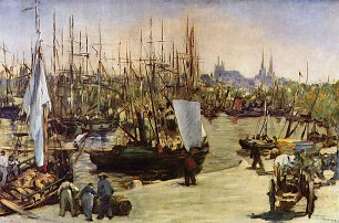 Edouard Manet Hafen von Bordeaux Wandbild