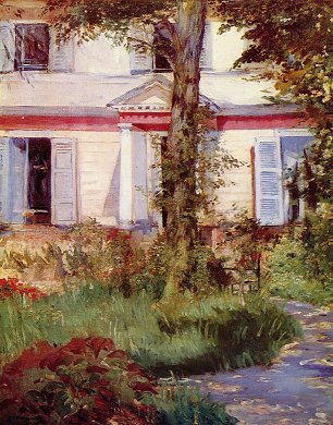 Edouard Manet Haus in Rueil Wandbild