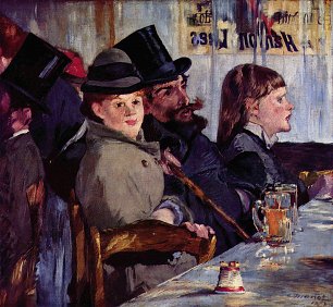 Edouard Manet Im Cafe Cabaret von Reichshoffen Wandbild