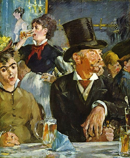 Edouard Manet Im Cafe Conert Wandbild
