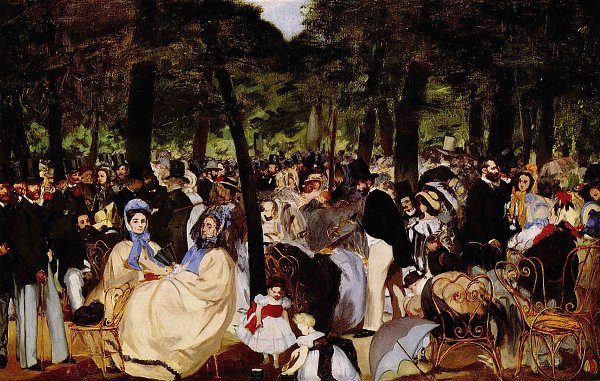 Edouard Manet Musik im Tuileriengarten Wandbild