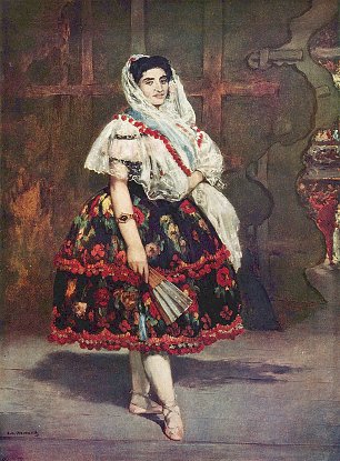 Edouard Manet Portraet der Lola de Valence Wandbild