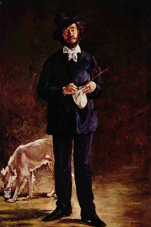 Edouard Manet Portraet des Gilbert Marcellin Desboutin Wandbild