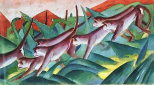 Franz Marc Affenfries Wandbild