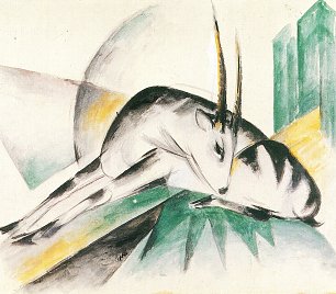 Franz Marc Antilope Gazelle Wandbild