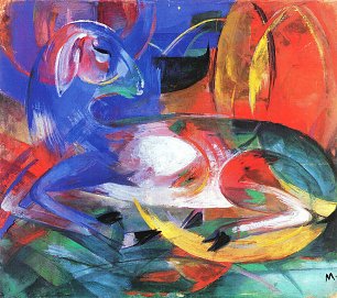 Franz Marc Blaues Lamm Wandbild