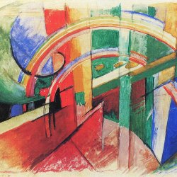 Franz-Marc-Blaues-Pferd-mit-Regenbogen