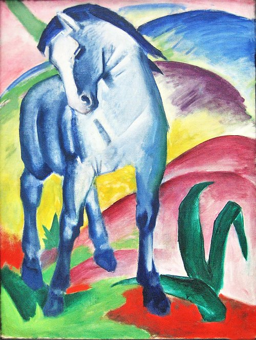 Franz Marc Blaues Pferd Wandbild