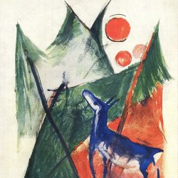 Franz-Marc-Blaues-Reh-in-Landschaft