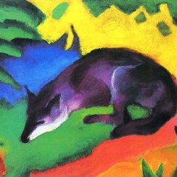 Franz-Marc-Blauschwarzer-Fuchs