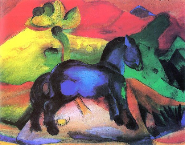 Franz Marc Das kleine blaue Pferdchen Wandbild