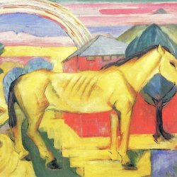 Franz-Marc-Das-lange-gelbe-Pferd
