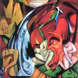 Franz-Marc-Der-Wasserfall