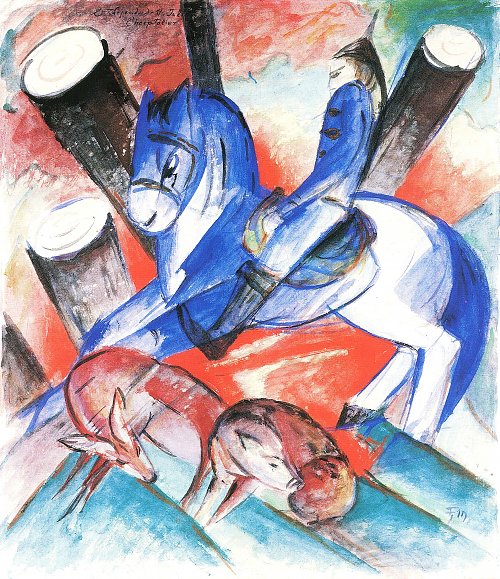 Franz Marc Der heilige Julian Wandbild