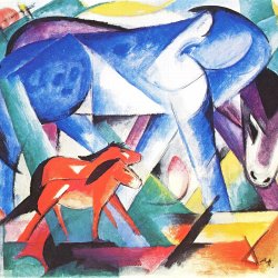 Franz-Marc-Die-ersten-Tiere