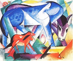 Franz Marc Die ersten Tiere Wandbild