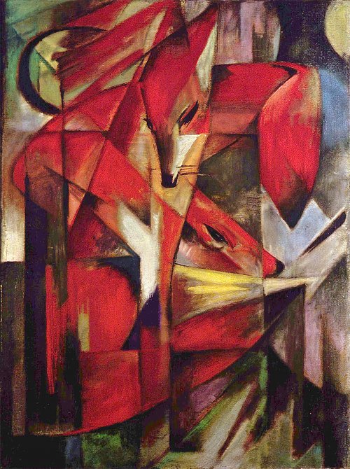 Franz Marc Fuechse 2 Wandbild