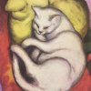 Franz-Marc-Kater-auf-gelbem-Kissen