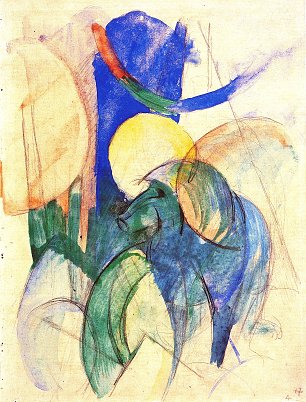 Franz Marc Mandrill Wandbild