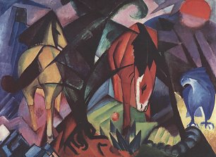 Franz Marc Pferde und Adler Wandbild