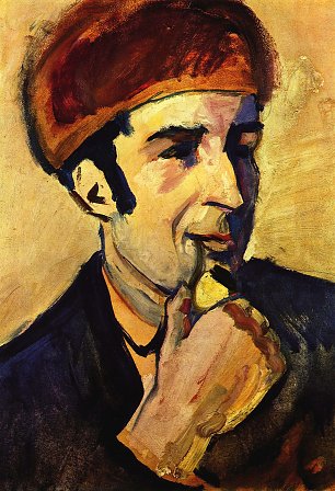 Franz Marc Portrait des Franz Marc Wandbild