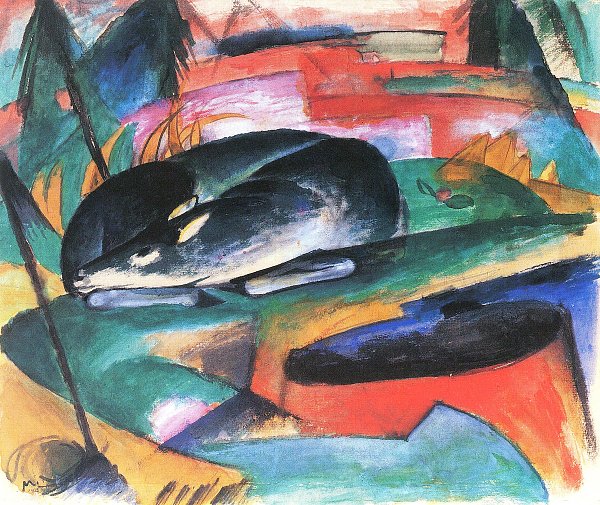 Franz Marc Schlafendes Reh Wandbild