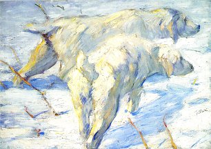 Franz Marc Sibirische Schaeferhunde Wandbild
